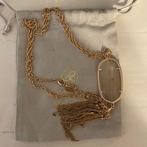 Kendra Scott Rayne rose gold necklace